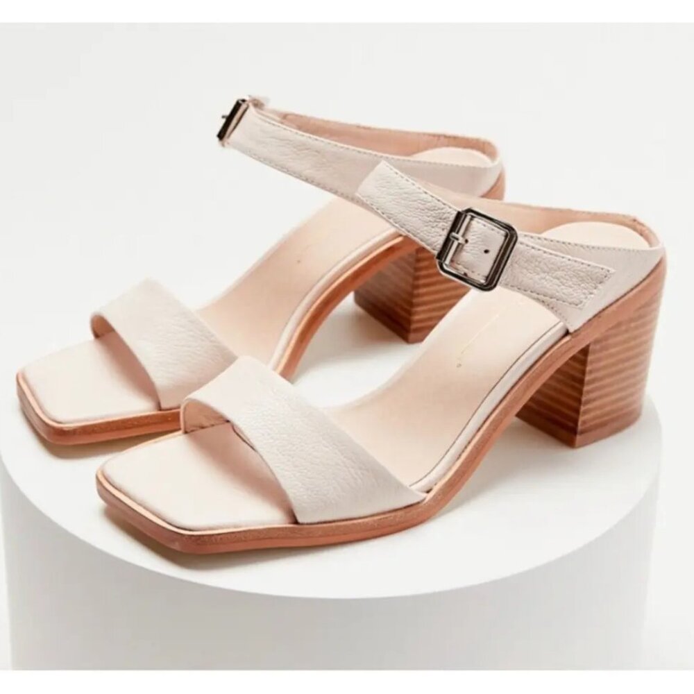 Intentionally Blank Impo Leather Block Heel Sandal Size 8